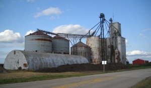 So what the heck is this? It's a grain elevator, and it was across from our hotel. My first time seeing one up close. 